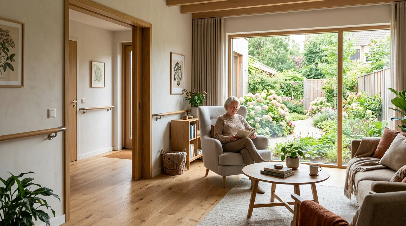 Bright, accessible interior of care home
