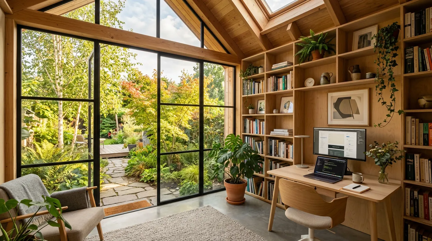 Garden studio interior